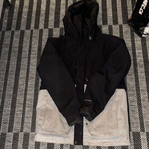 Volcom Black and Gray Men's Snowboarding Jacket